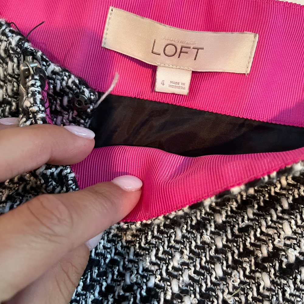 Black and white skirt